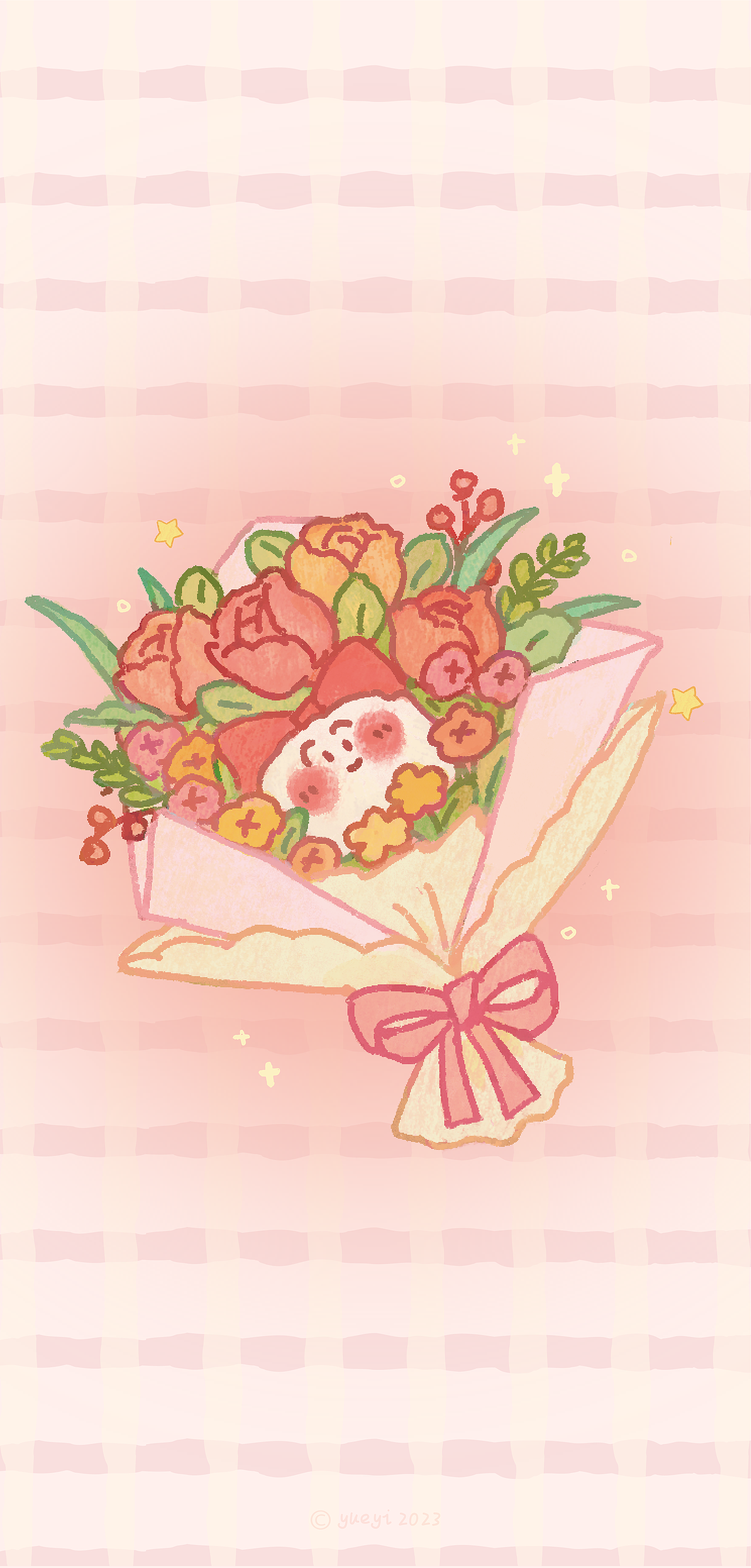 月海镇系列插画壁纸｜春日花园（图ZMzM5MjYxOTg0） - 儿童插画 - 站酷设计师yueyi_原创素材 - 站酷ZCOOL