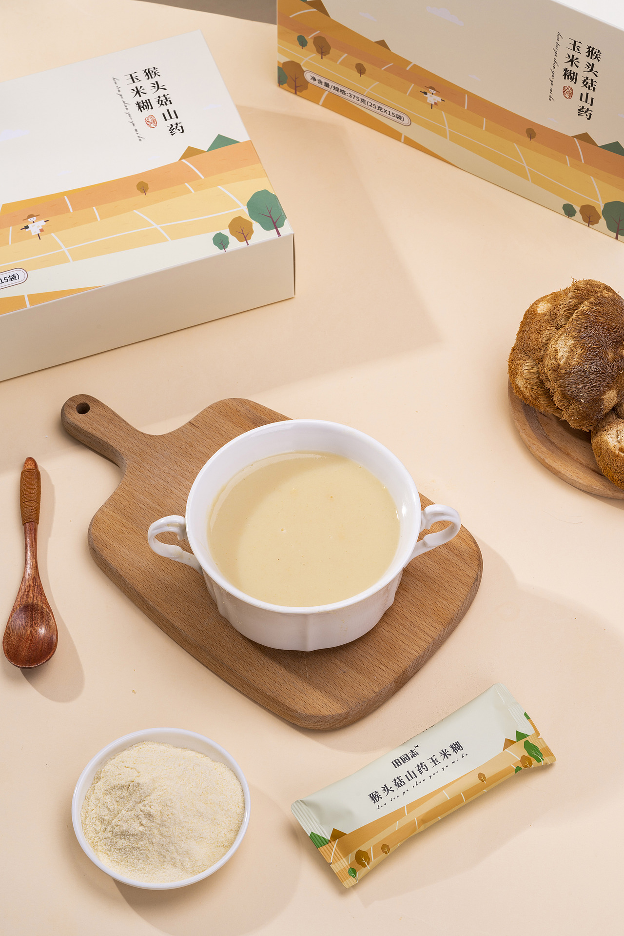 猴头菇山药玉米糊