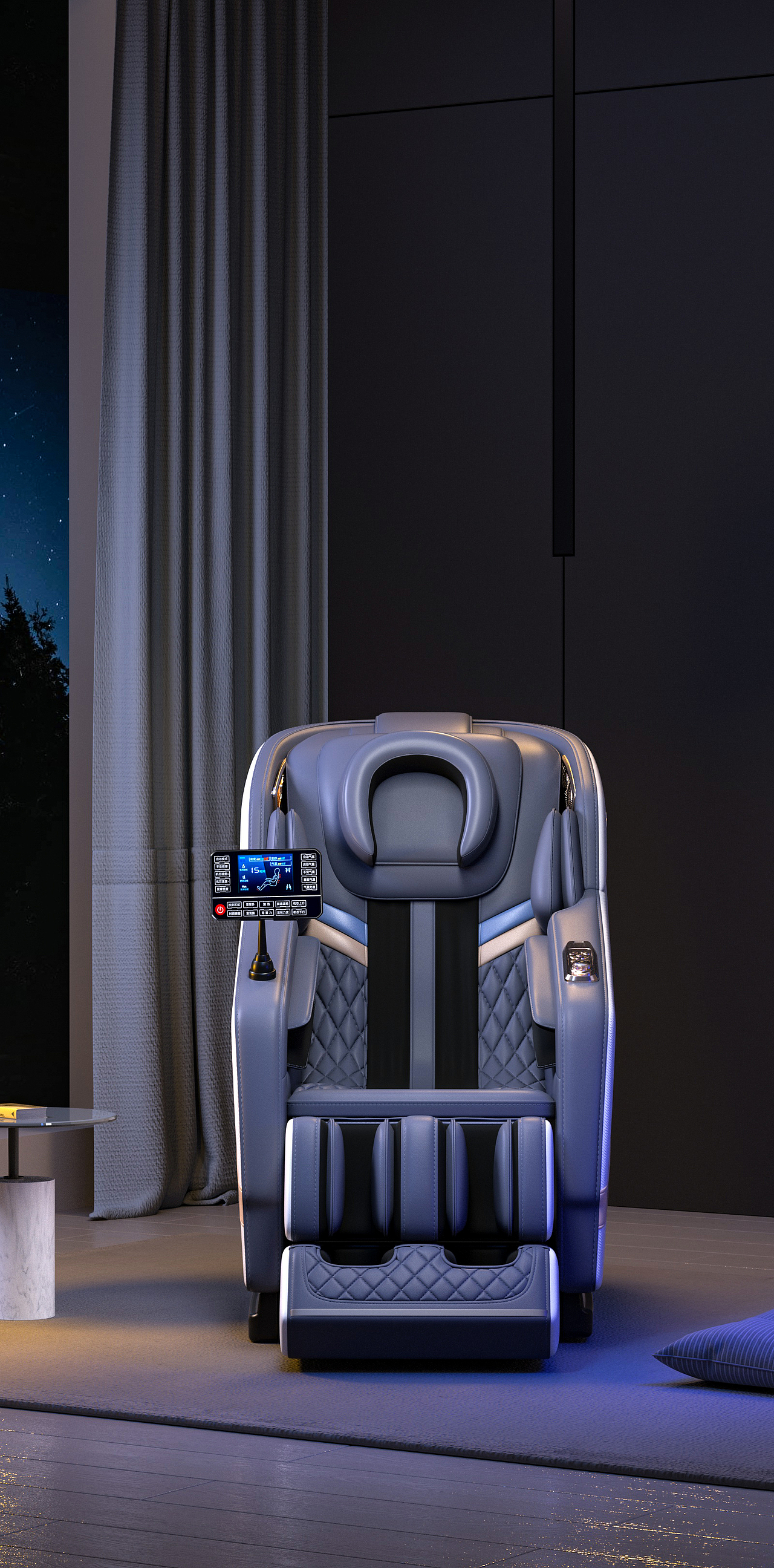 奥克斯按摩椅场景渲染丨详情