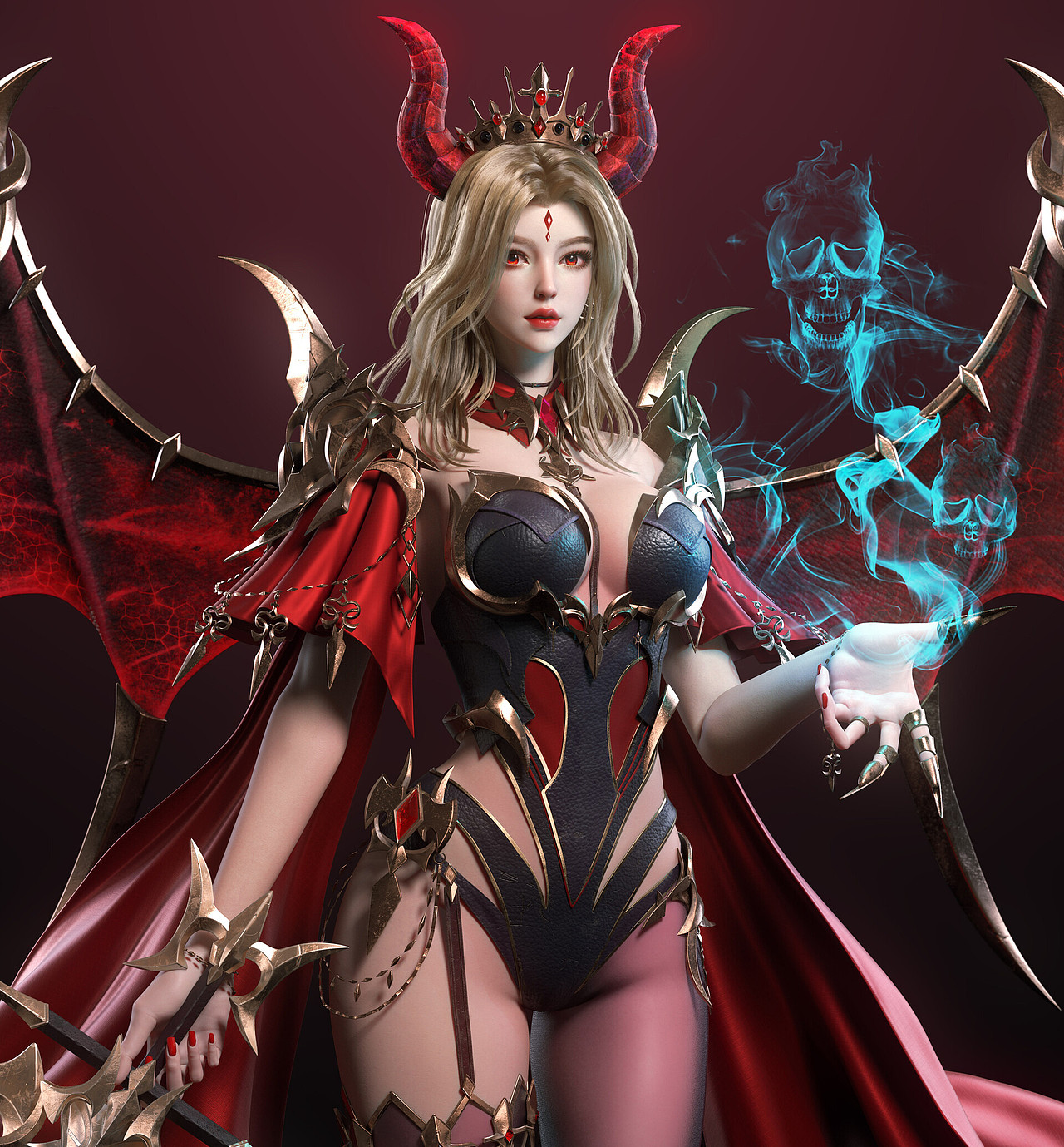 游戏角色建模丨堕落天使~