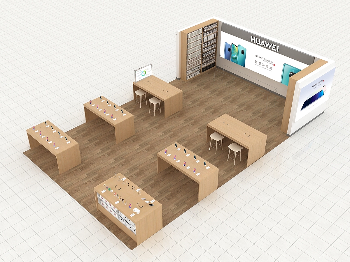 华为手机店铺陈列（图ZMzQwNDE5Mjgw） - 建筑/空间 - 站酷设计师汪乐Le原创素材 - 站酷ZCOOL