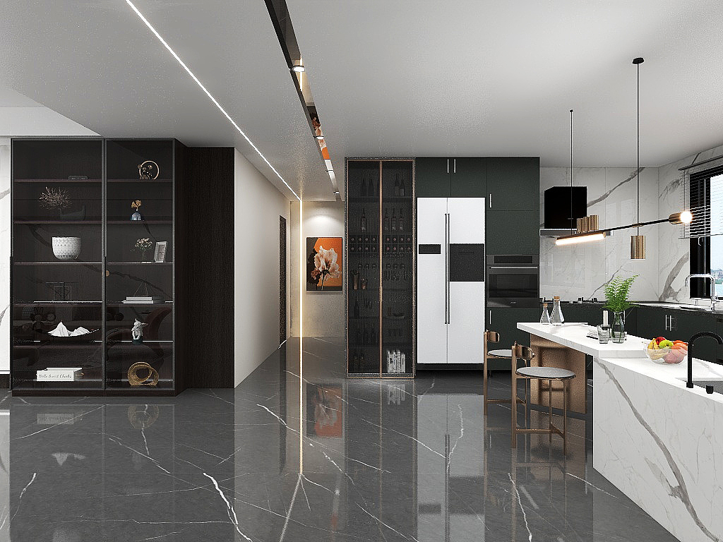 轻奢岩板——现代空间的解读（图ZMzQyNTA4MzY0） - 家装设计 - 站酷设计师时光李原创素材 - 站酷ZCOOL