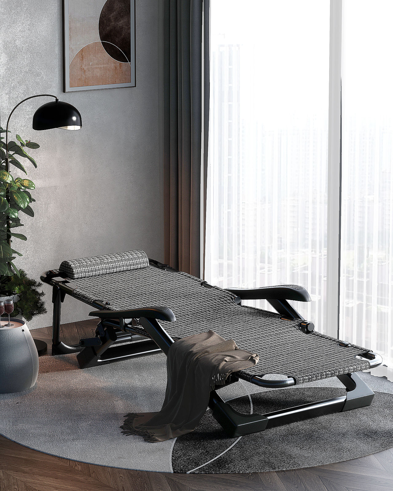 躺椅折叠椅午休椅建模渲染详情页制作（图ZMzIxOTA0MzU2） - 电商 - 站酷设计师3D建模渲染Sam原创素材 - 站酷ZCOOL