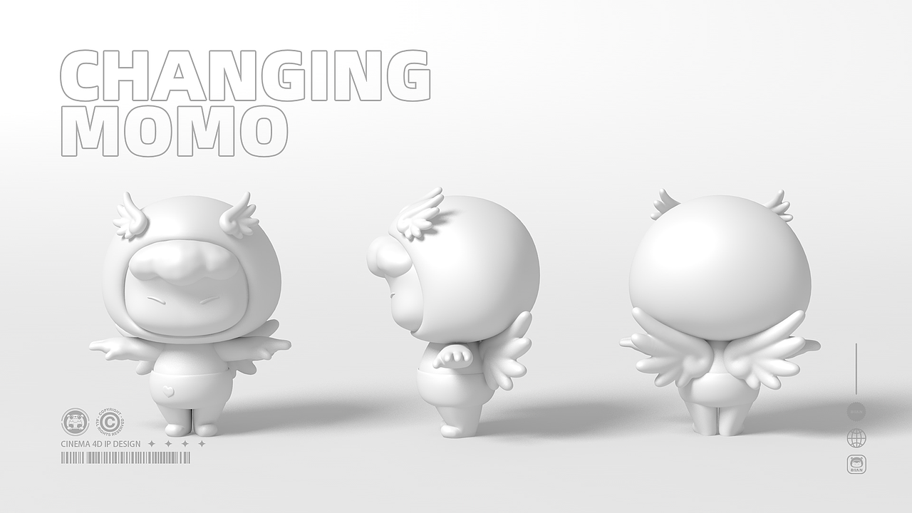 【IP设计】百变MOMO三维建模（图ZMzMwNDY1Nzk2） - 其他UI - 站酷设计师踏石SURENESS原创素材 - 站酷ZCOOL