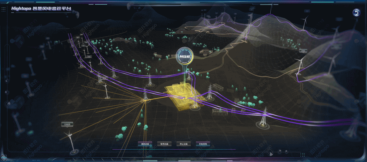 智慧能源:风力发电三维可视化远程监控