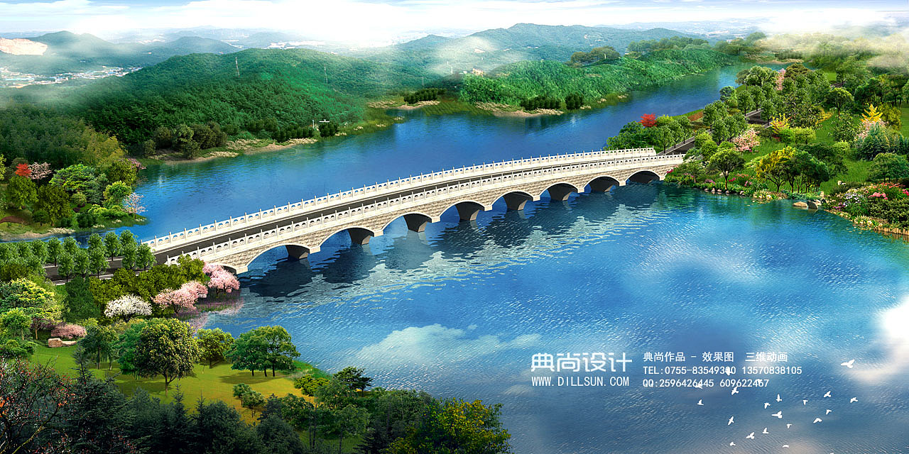 桥梁设计效果图 12