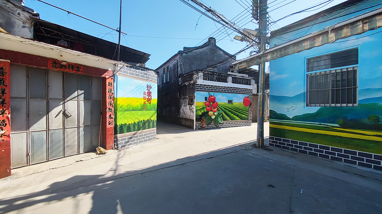 沙坝村美丽乡村墙绘