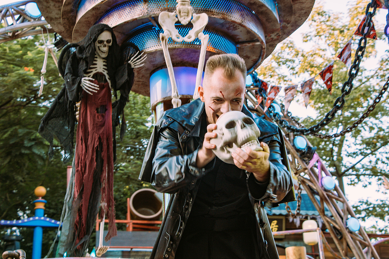 长隆万圣节最帅NPC人像摄影