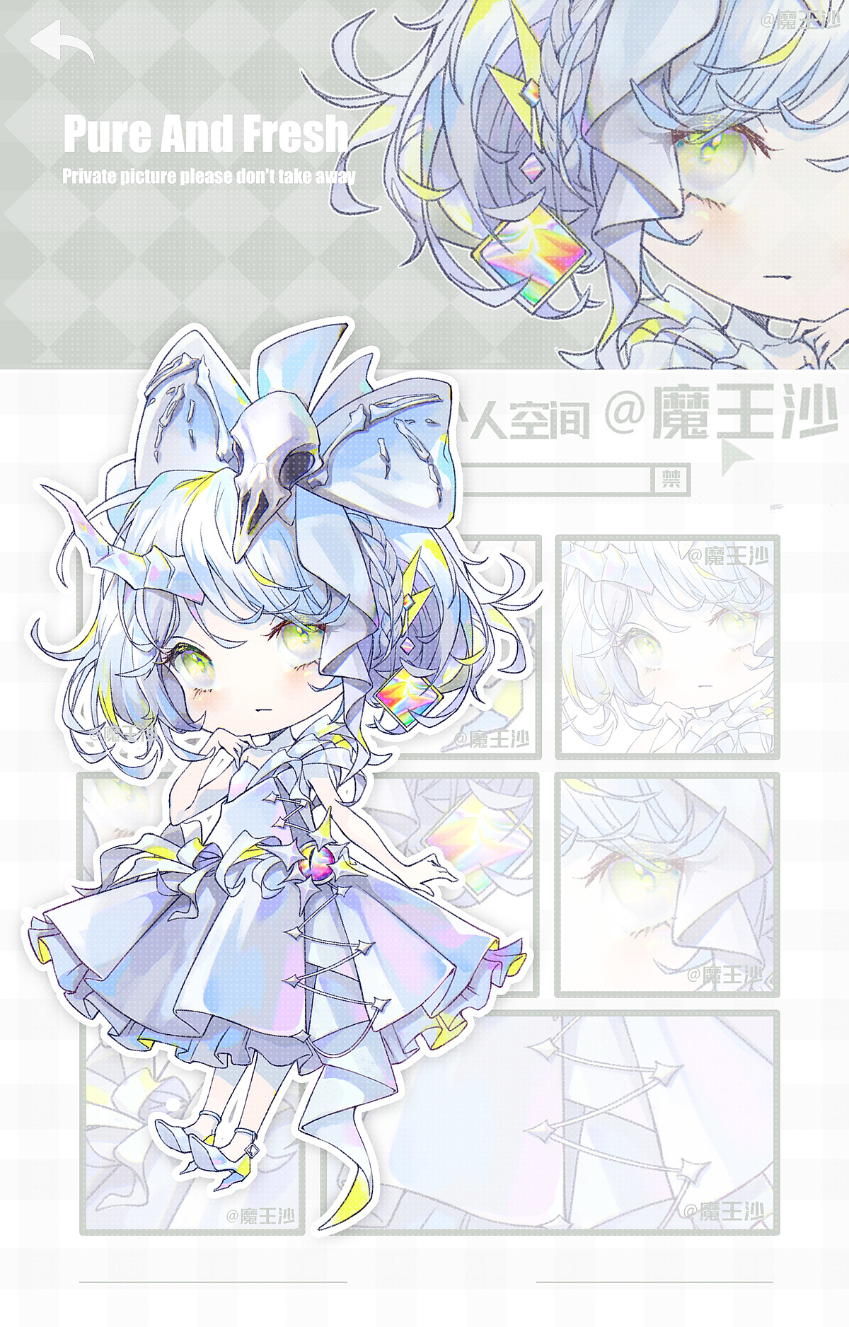 白色彼岸花（图ZMzE4MDkwMDQ0） - 创作习作 - 站酷设计师魔王沙原创素材 - 站酷ZCOOL