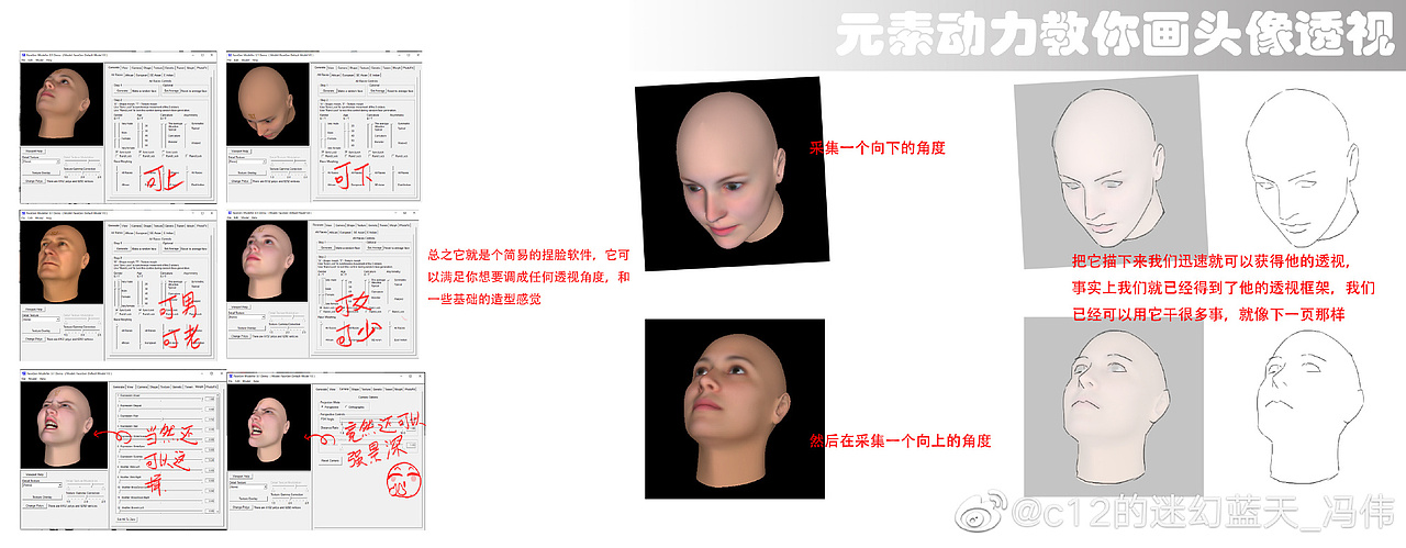 干货 | 画头快速技巧（图ZMzIwNTE3Mzgw） - 艺术插画 - 站酷设计师元素动力CG原创素材 - 站酷ZCOOL