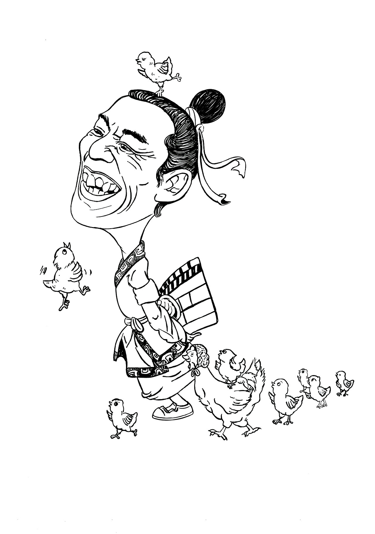 搞笑卡通名人插画