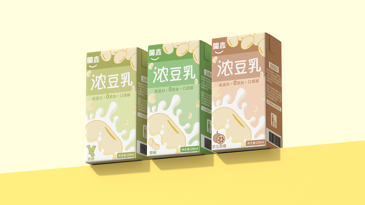 開鑫豆乳—天然配方，绿色健康！（图ZMzUyMDM3NjA4） - 包装 - 站酷设计师Spira0原创素材 - 站酷ZCOOL
