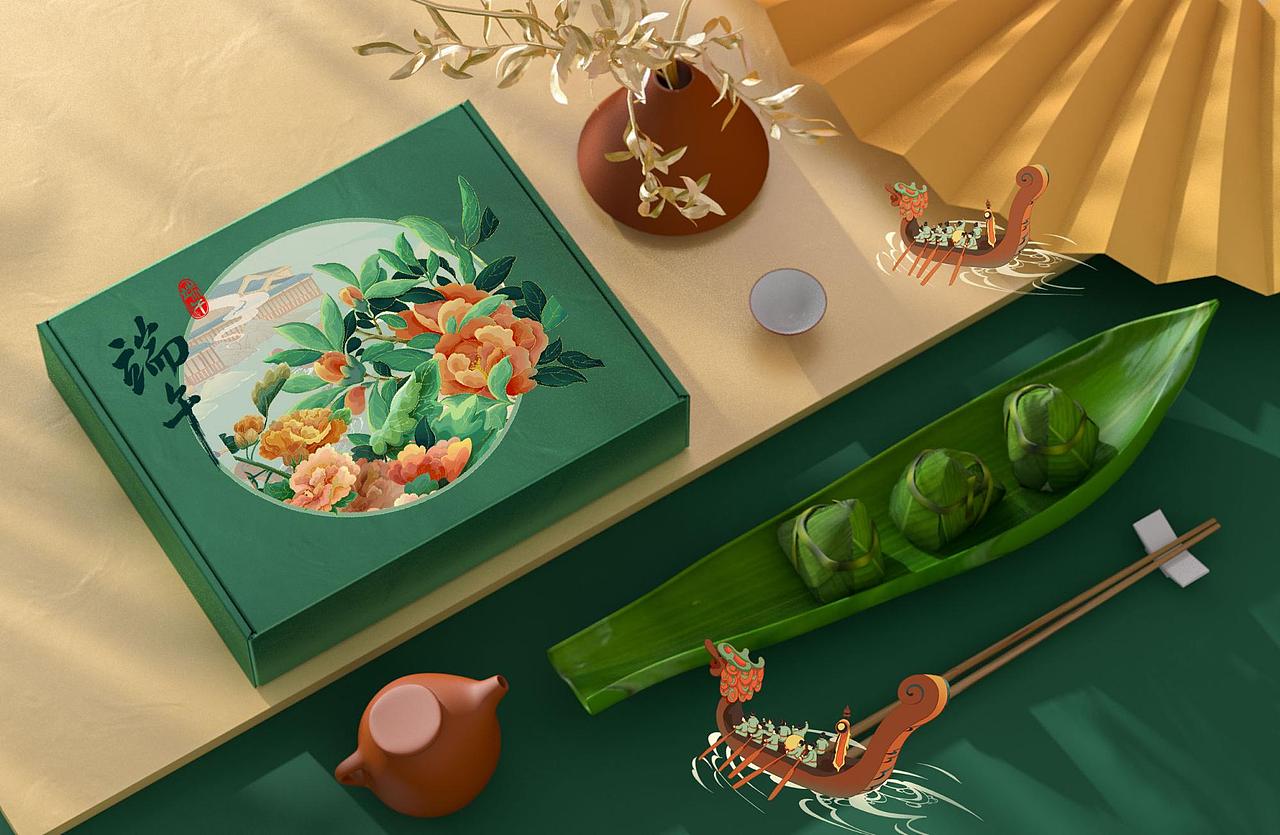 粽观端阳——端午之时,浅念安康 | 端午礼盒包装插画