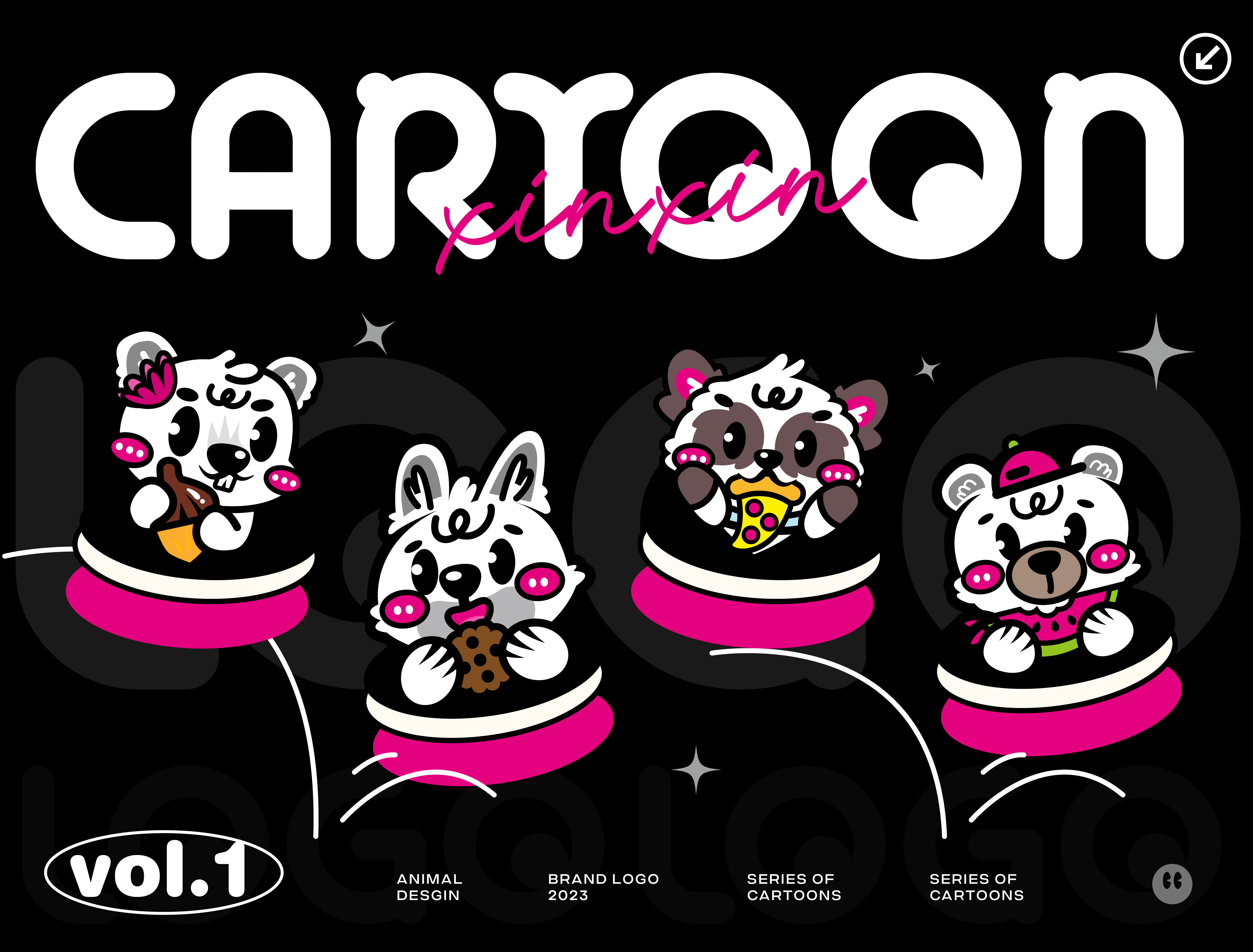 LOGO DESIGN-芭比粉萌宠-美食篇