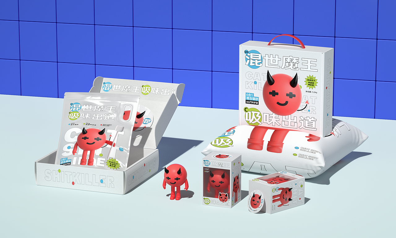 混世魔王 吸味出道-宠物猫砂包装设计（图ZMzE4MDc0OTQ0） - 品牌 - 站酷设计师Feat衍衍原创素材 - 站酷ZCOOL