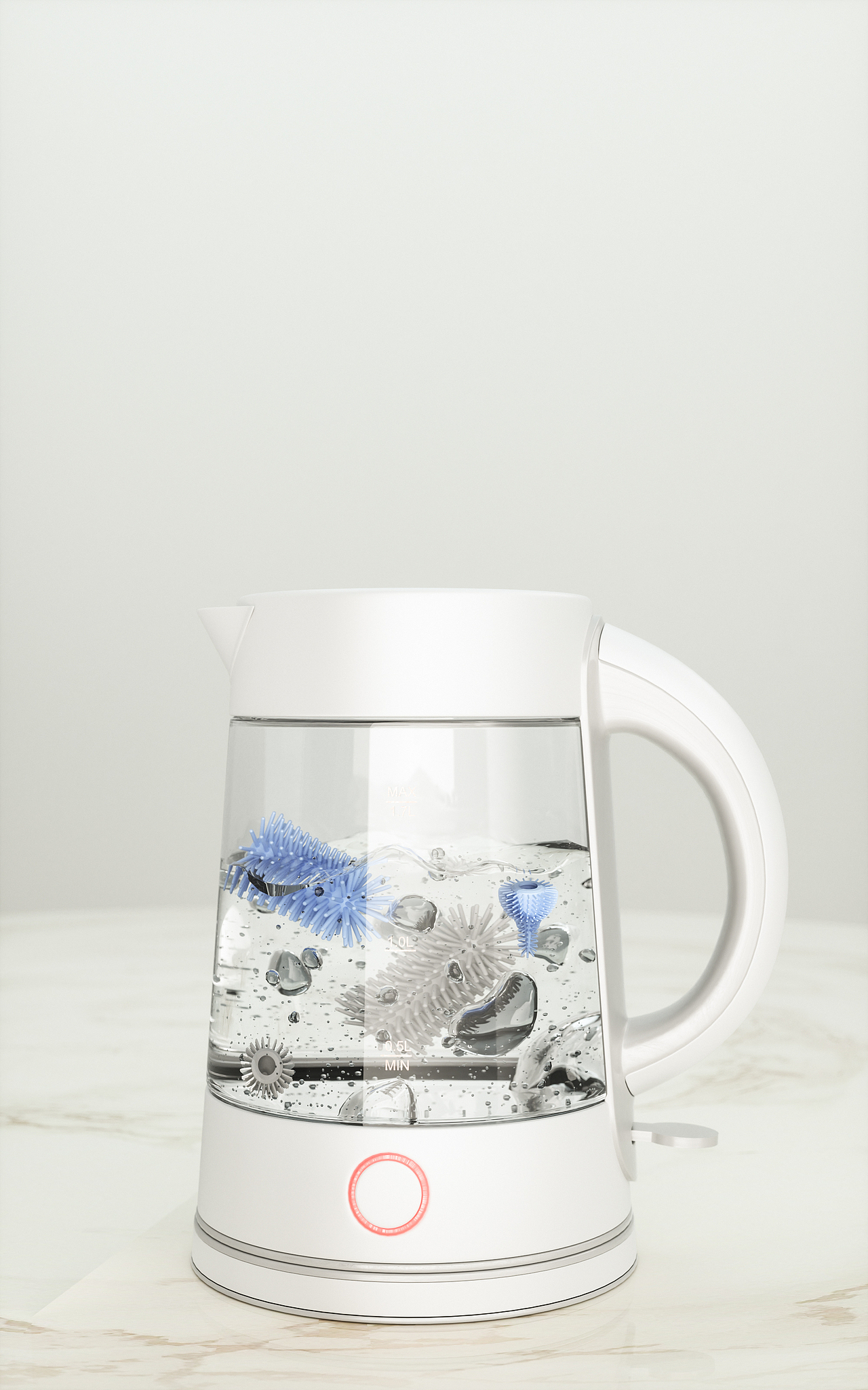 母婴三维设计C4D，硅胶奶瓶刷婴儿奶嘴吸管奶瓶刷套装