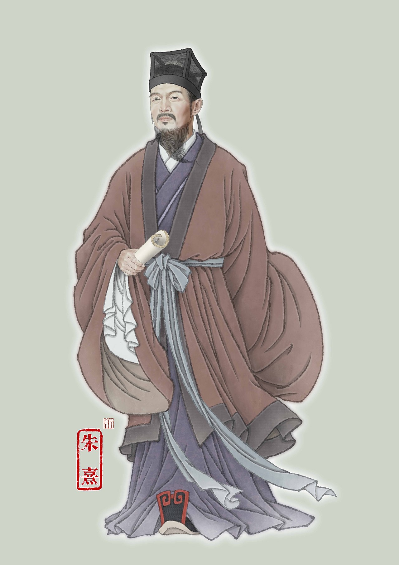 纪保超书籍封面插画设计——【中华先贤人物故事汇】