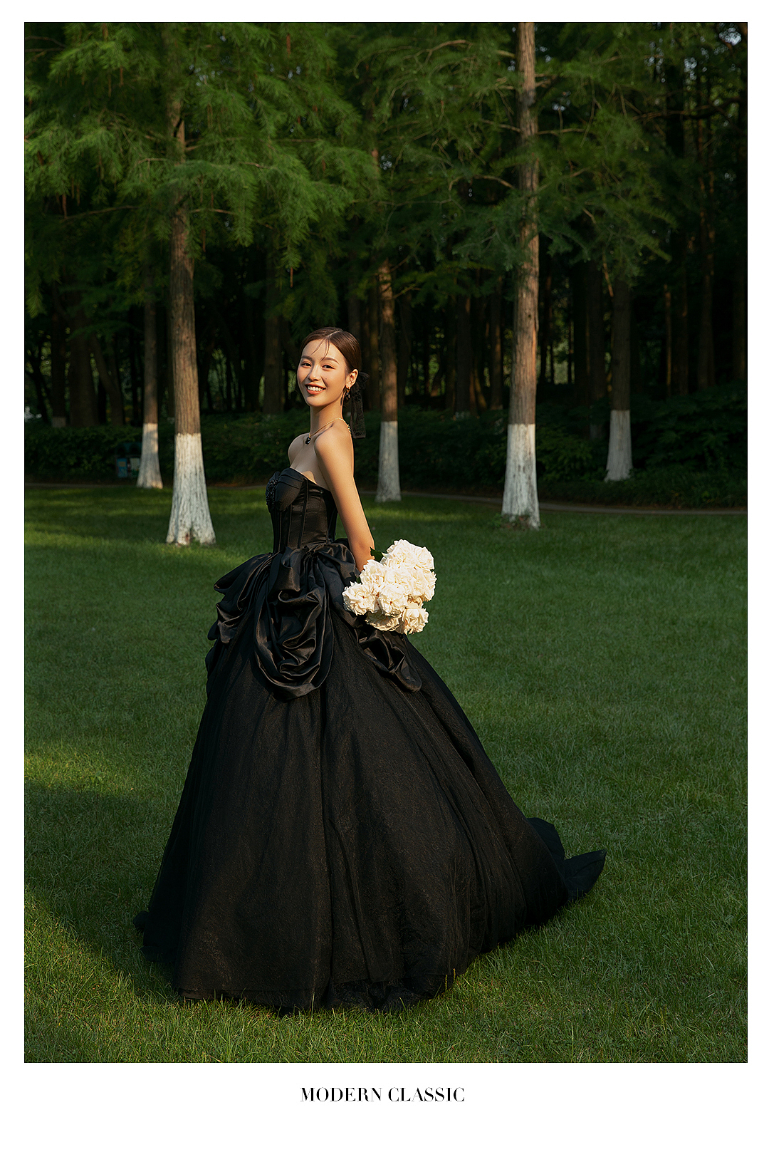 活泼可爱的森系婚纱照~