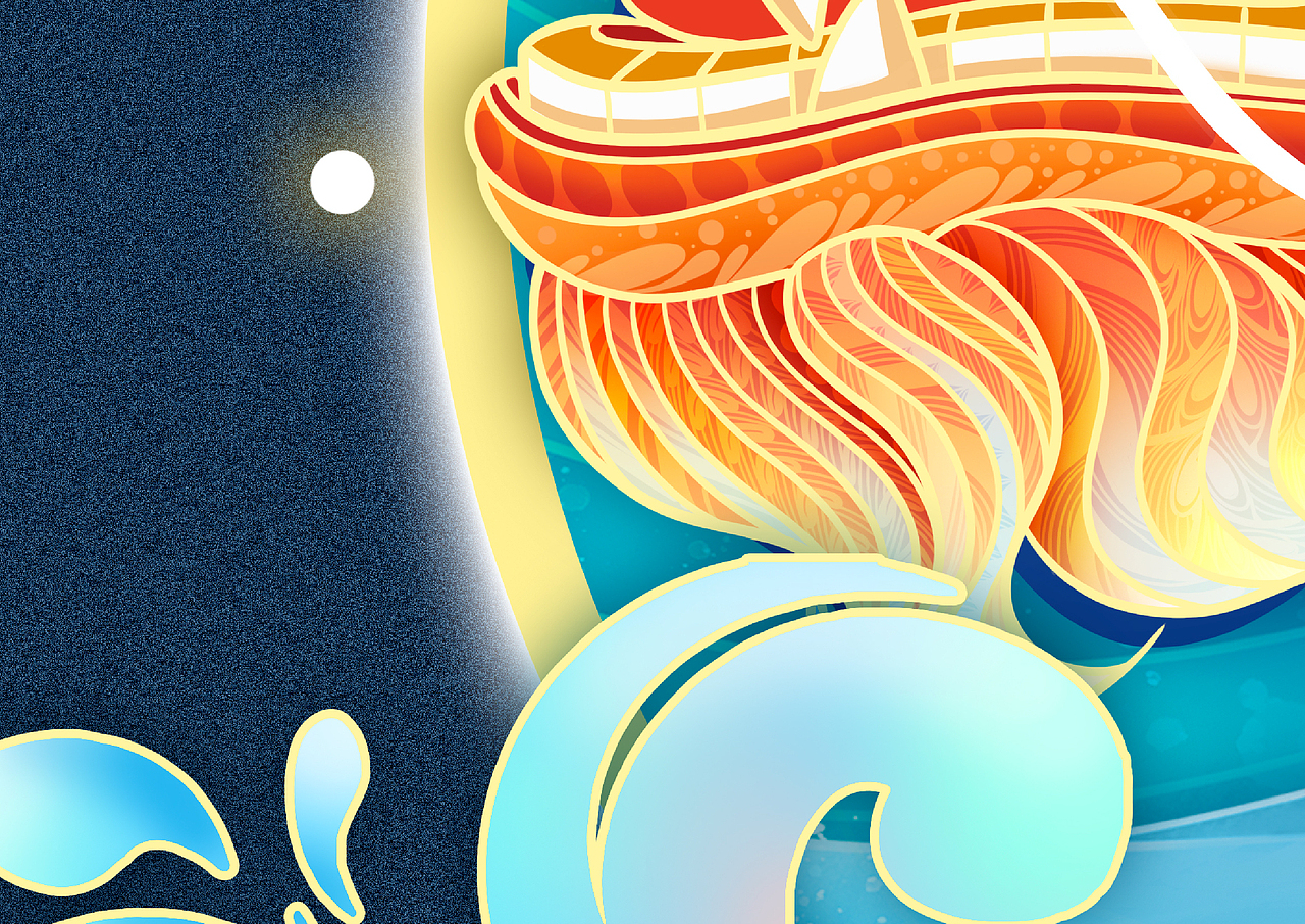 国潮风——端午赛龙舟（图ZMzEzOTg5MDc2） - 商业插画 - 站酷设计师PatientGu原创素材 - 站酷ZCOOL