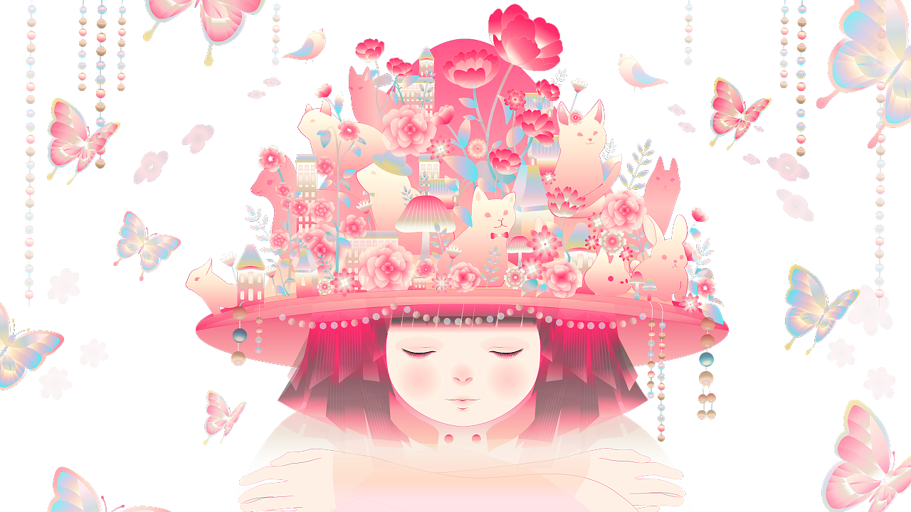 茶π的美好世界 | 万物生长，此时，皆清洁而明净（图ZMzQwNjQyMTM2） - 商业插画 - 站酷设计师茱皮特特子原创素材 - 站酷ZCOOL