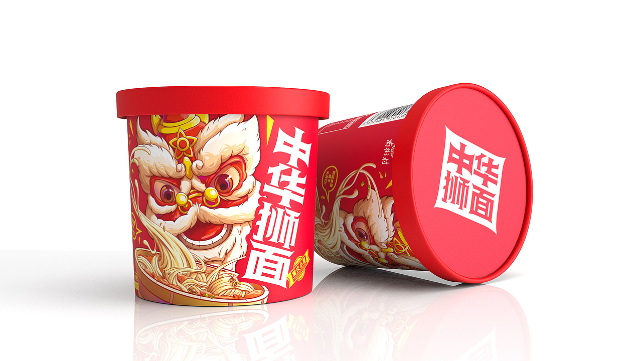 中华狮面包装
