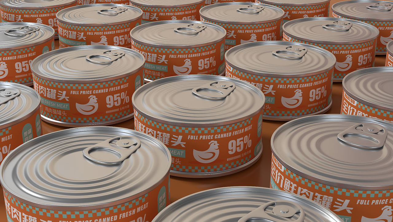 全价猫罐头包装设计