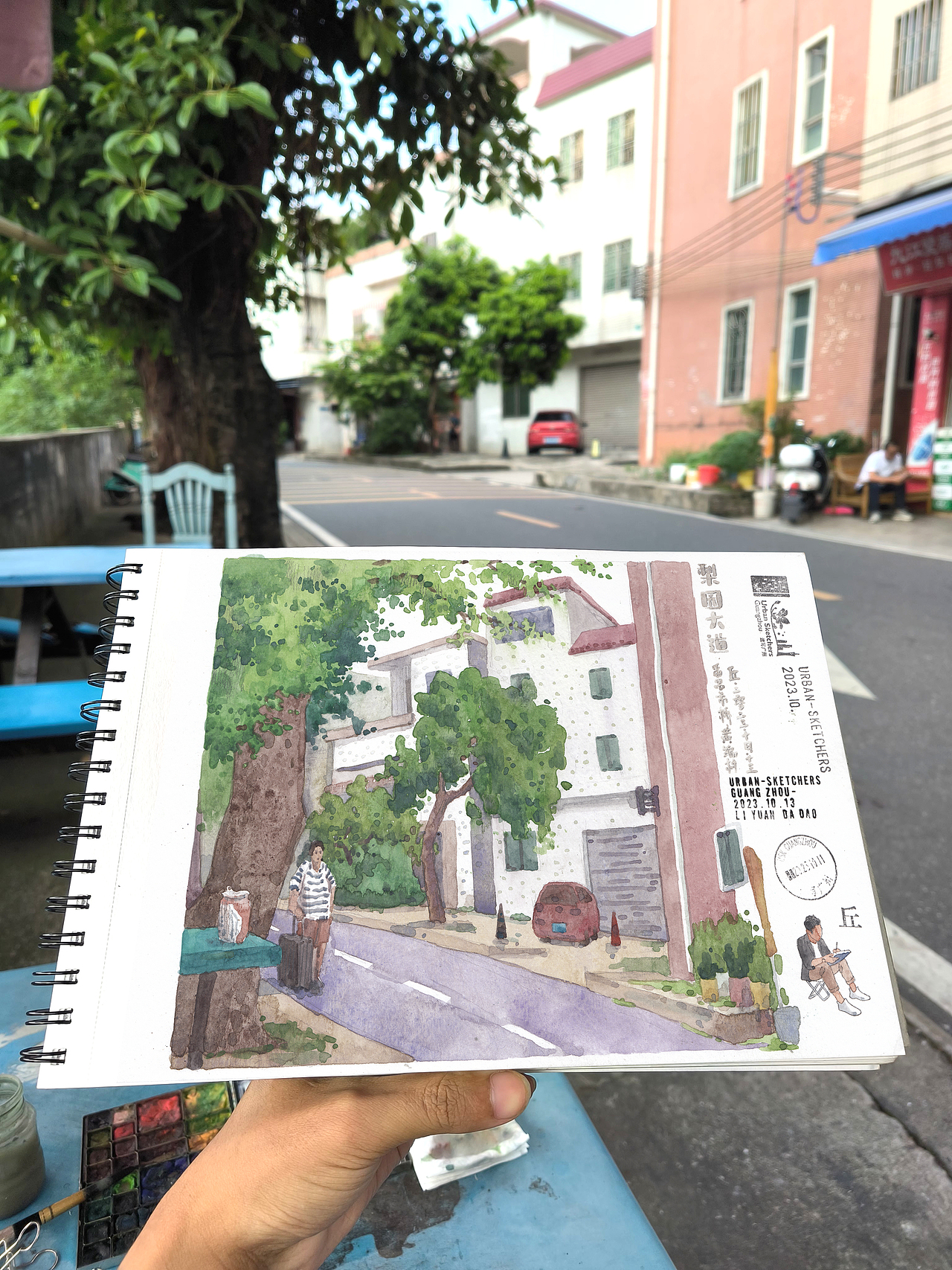 『画本系列』-我的第46本画本-城市速写