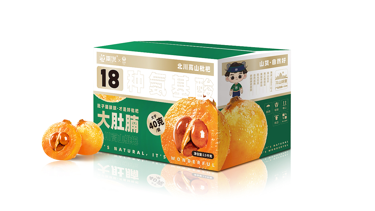 乡村振兴×禹说枇杷包装设计（图ZMzI5MTIwNzMy） - 品牌 - 站酷设计师芒奇原创素材 - 站酷ZCOOL