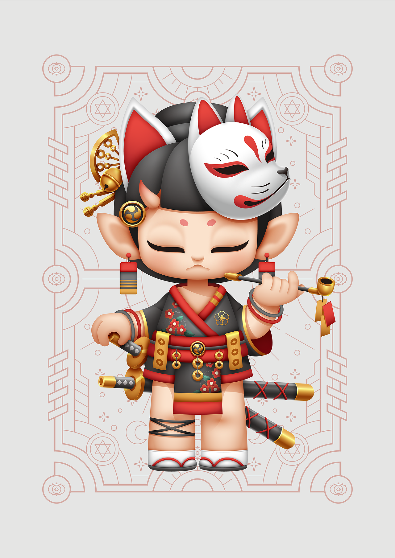 女妖纯爱团（图ZMzQ2MjczODc2） - IP形象 - 站酷设计师狂奔的包子插画铺原创素材 - 站酷ZCOOL