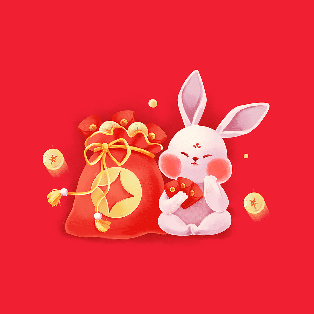 兔年小兔子系列插画