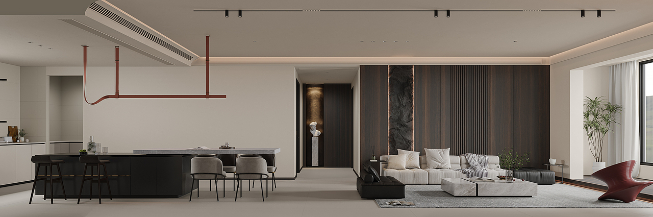 绘感视觉设计——大平层现代风格设计案例
