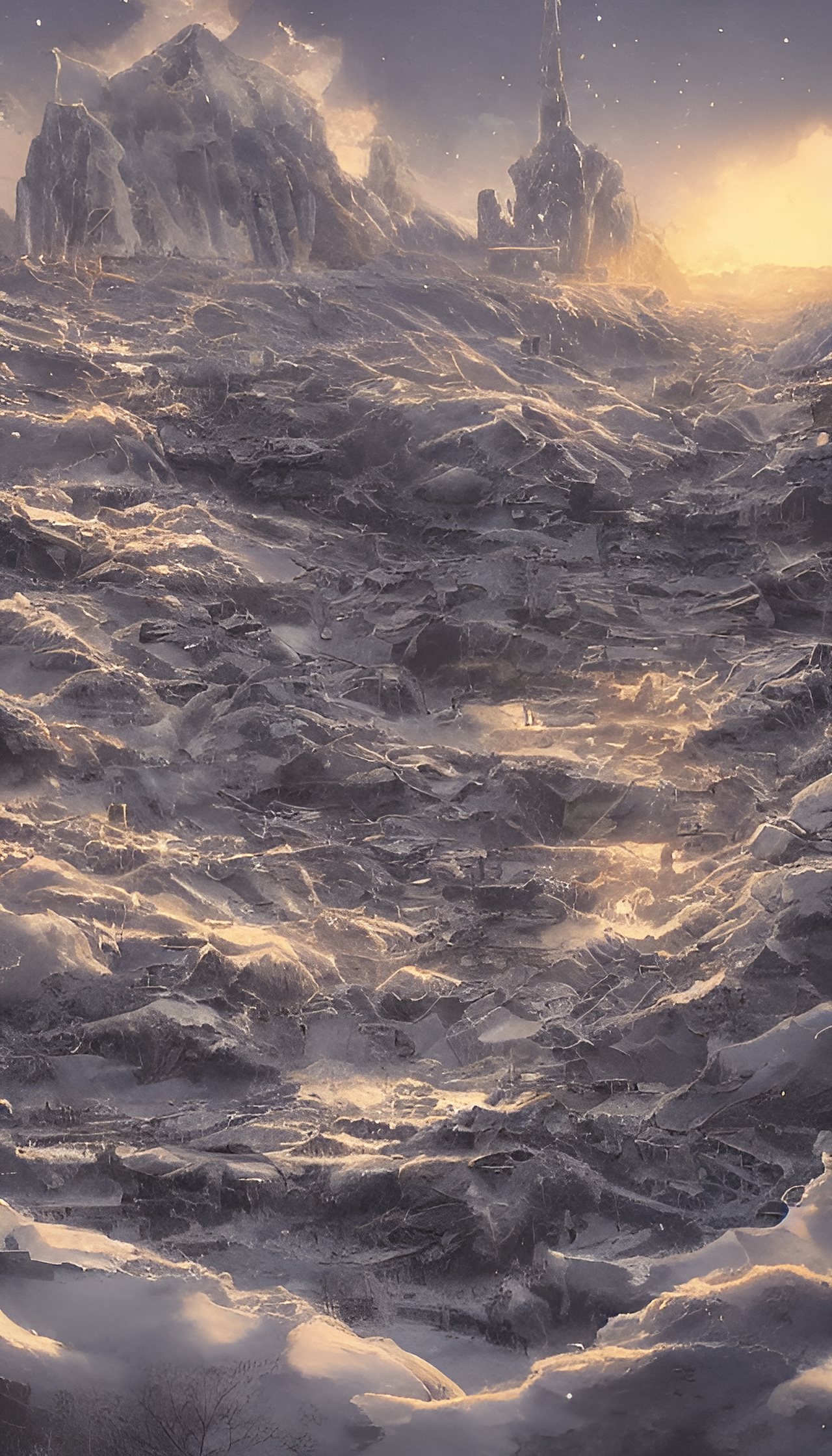 冬季之城——AI智能图片生成