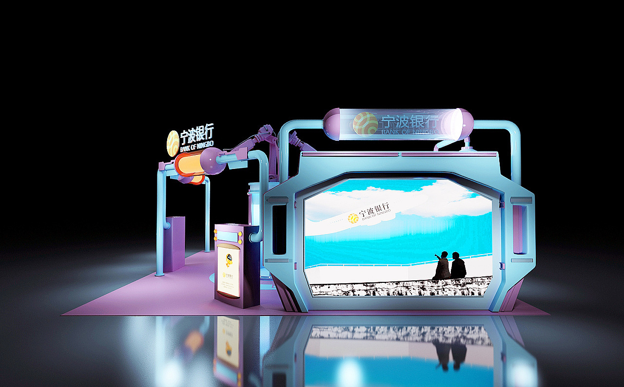 宁波银行展会设计