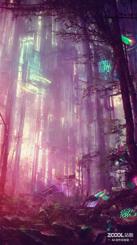 #AI创作实验室#【绝地求生的梦幻森林】