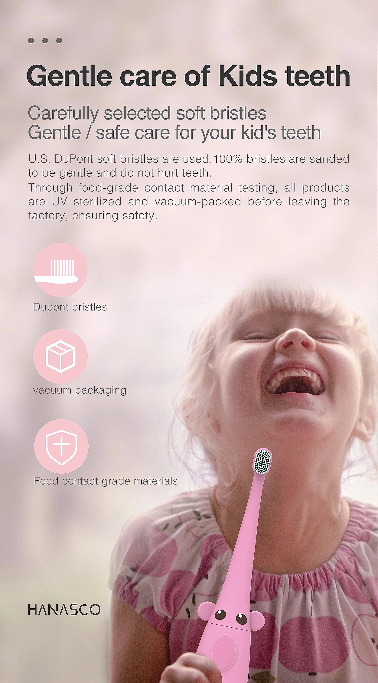 阿里巴巴国际-H1儿童声波电动牙刷详情页