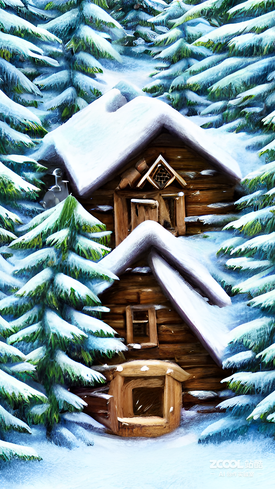 下雪天（图ZMzIyMDcxNDU2） - 艺术插画 - 站酷设计师紫樱梦忆LH原创素材 - 站酷ZCOOL
