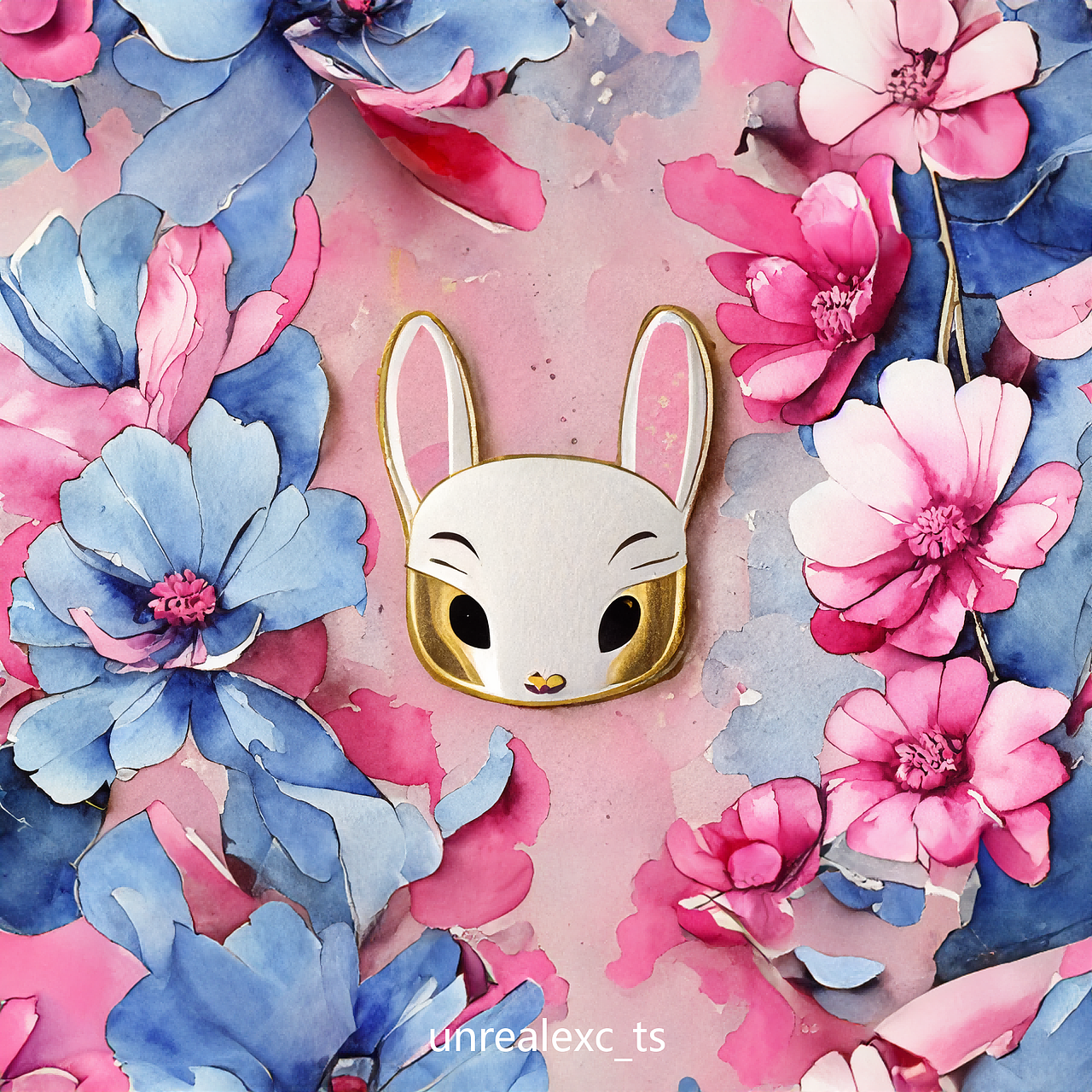 花間小兔，真心跳躍（圖ZMzQ2MTEzMjky） - 新銳潮流插畫(huà) - 站酷設(shè)計(jì)師Tangsi_EXC原創(chuàng)素材 - 站酷ZCOOL