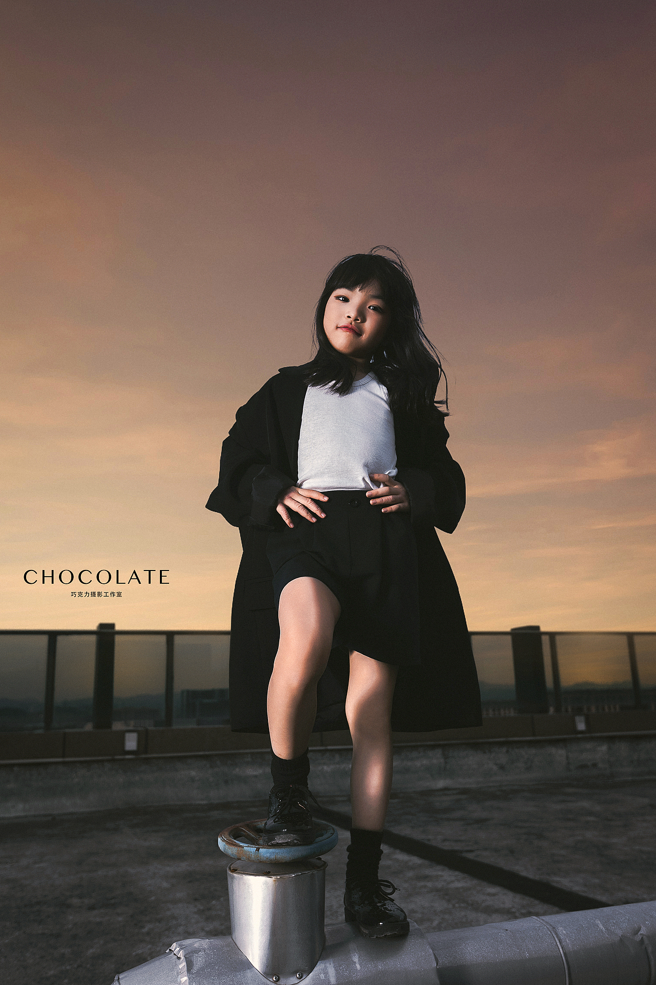 天台拍照可以这么酷!