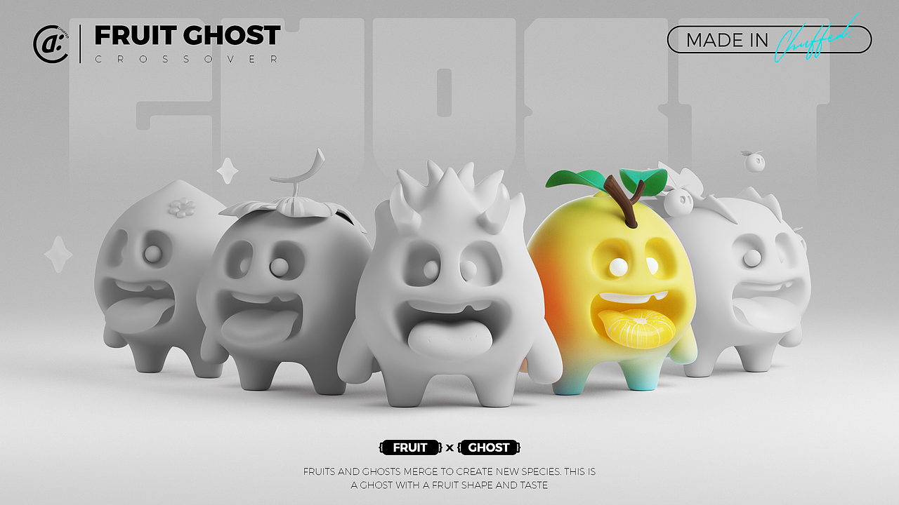 【水果GHOST】| 原创IP形象设计（图ZMzM2MjU1Njc2） - IP形象 - 站酷设计师凉升原创素材 - 站酷ZCOOL