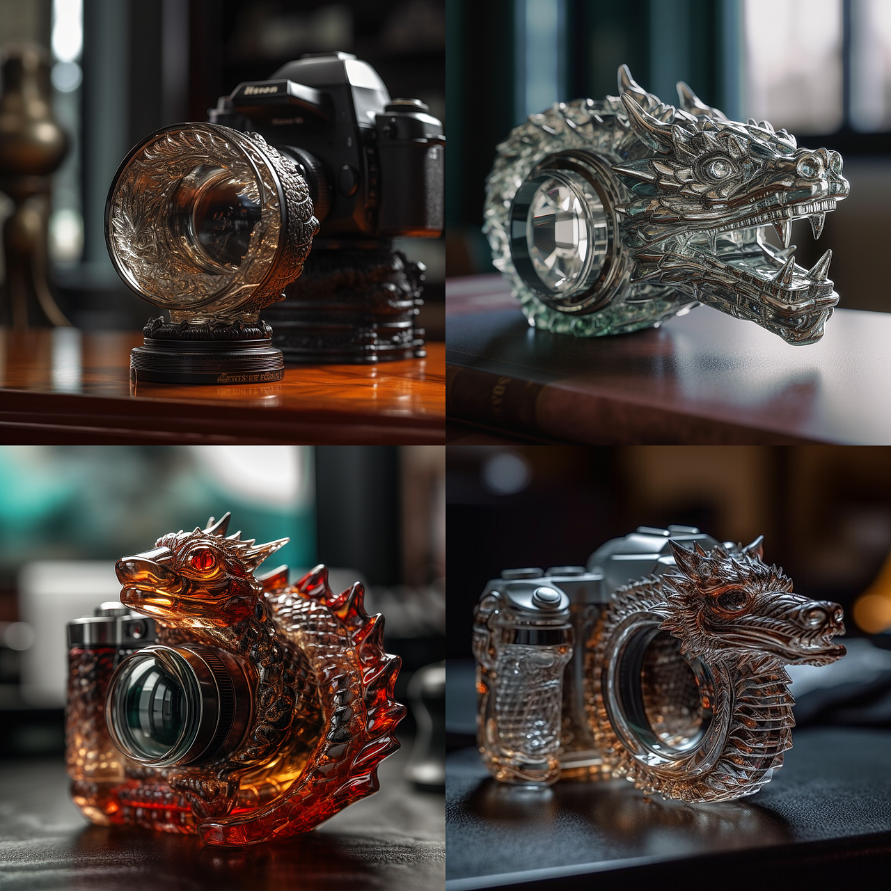 AI生成的单反相机合集