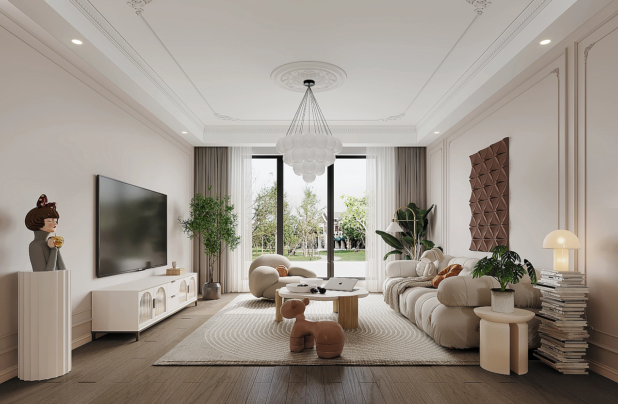 奶油风（图ZMzM0MzA1MjY0） - 家装设计 - 站酷设计师1992效果图月月原创素材 - 站酷ZCOOL