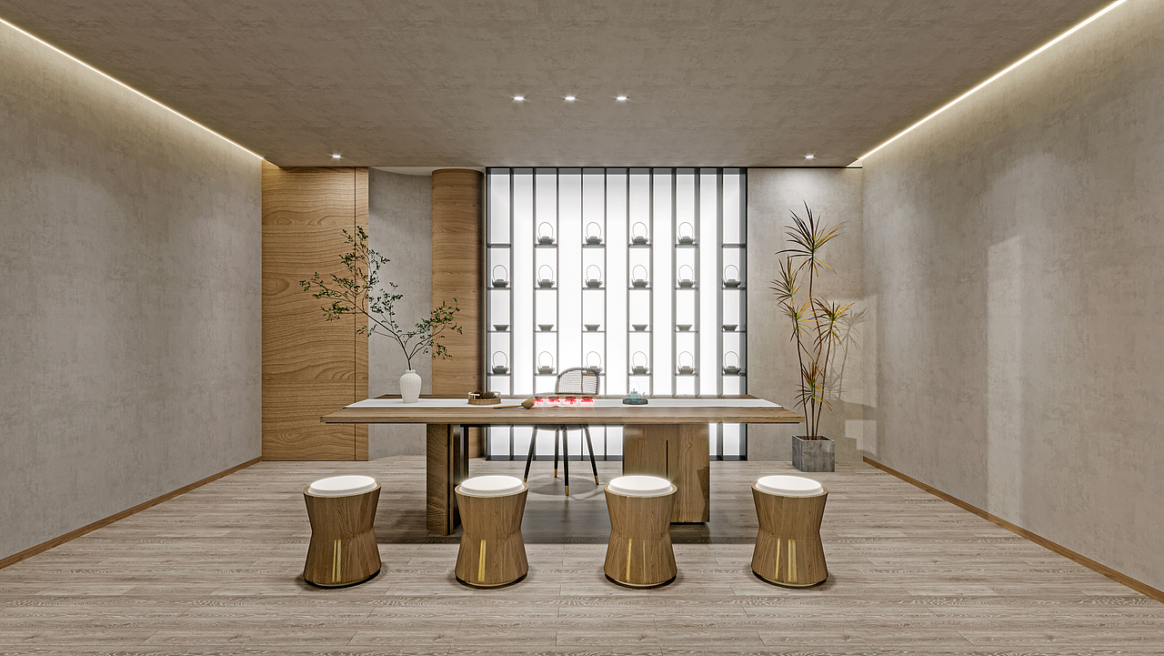 茶室效果图表现