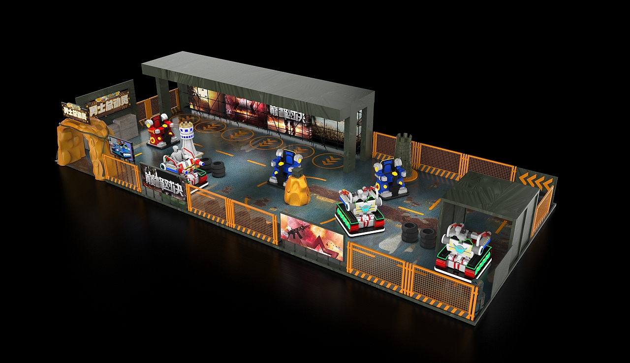 游樂對戰(zhàn)場地設(shè)計（圖ZMjk2NDIxMDI4） - 建筑/空間 - 站酷設(shè)計師閱片半部真君原創(chuàng)素材 - 站酷ZCOOL