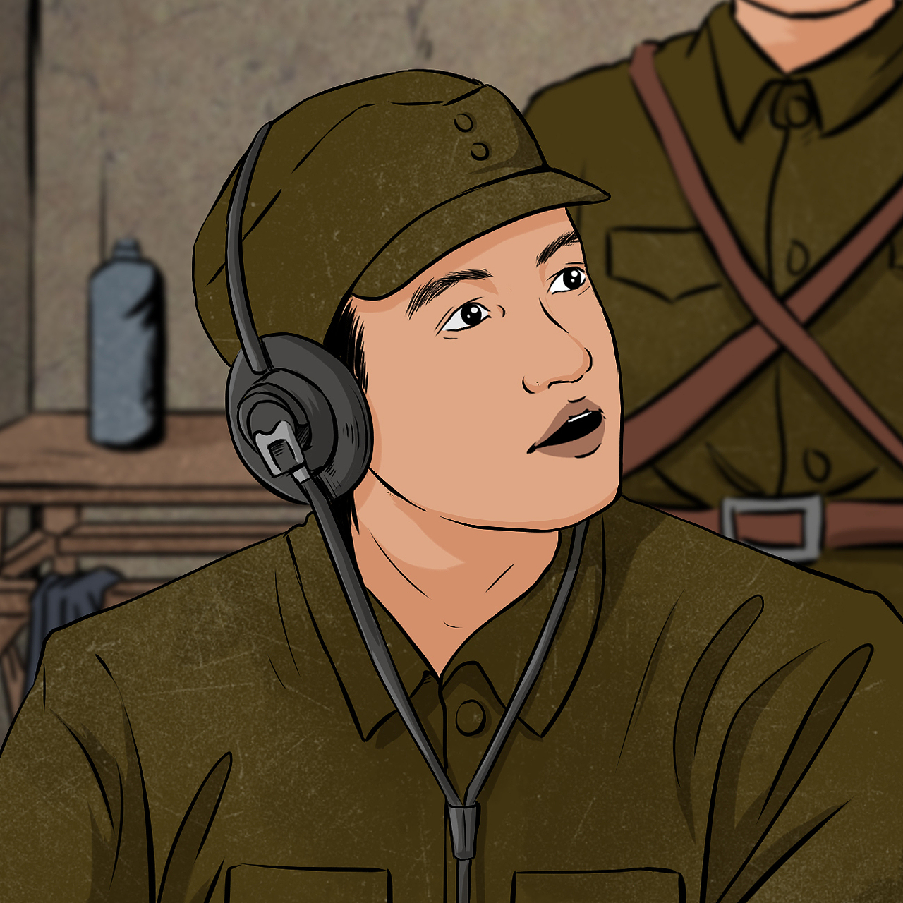 战士开会（图ZMzM1NDA0NDA0） - 单幅漫画 - 站酷设计师秋半水原创素材 - 站酷ZCOOL