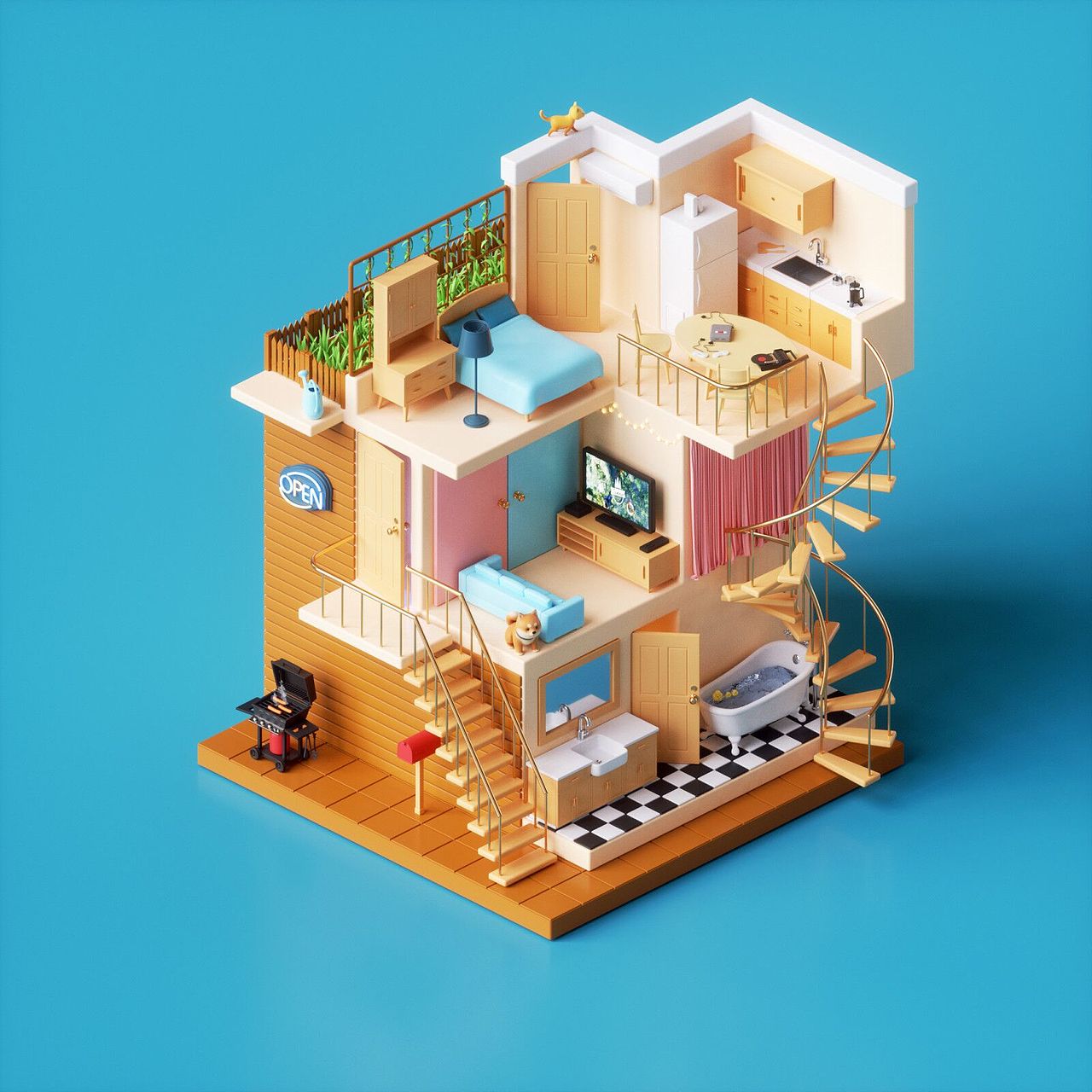 OC第二十一期学员作品——NiaoNiao的C4D课堂(上)