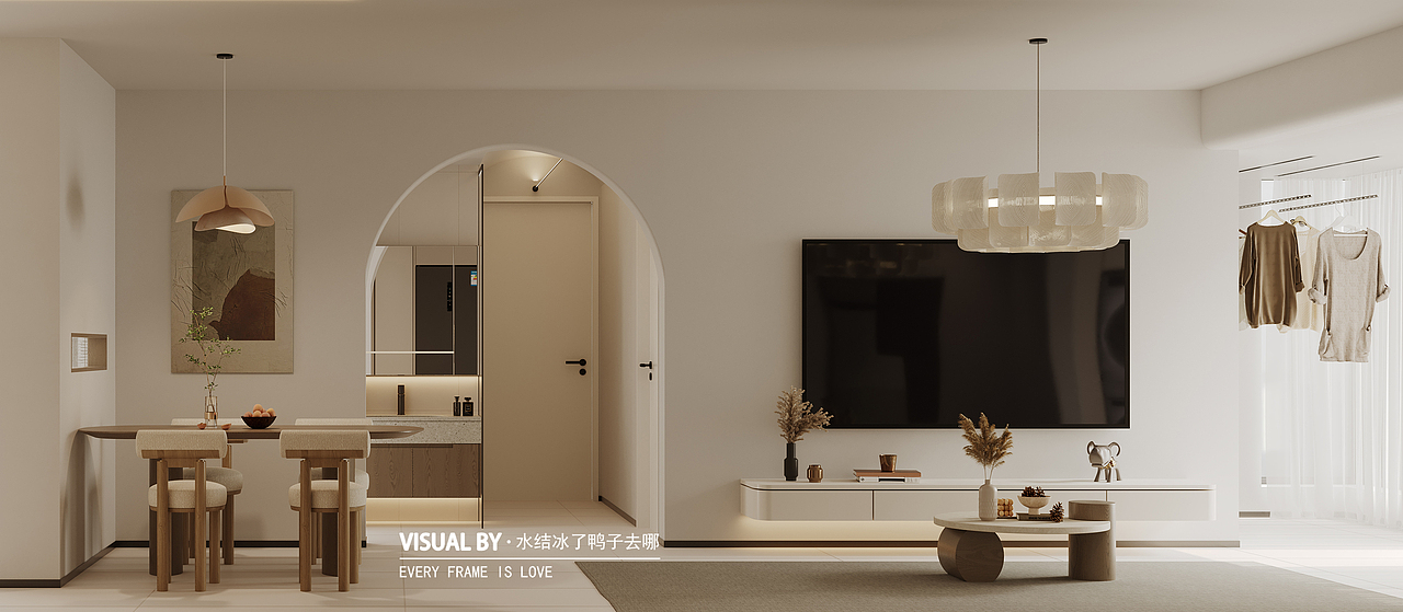 诧寂奶油风效果图