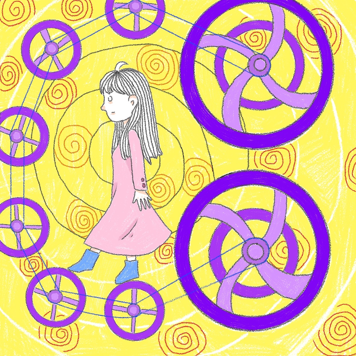 拖延症（图ZMzM4OTY5MzU2） - 艺术插画 - 站酷设计师啊橘0105原创素材 - 站酷ZCOOL