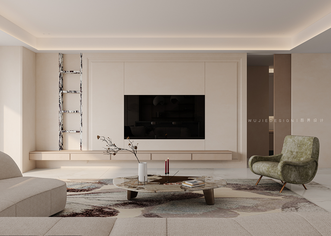 温柔 丨玺樾府（图ZMzI2MzYyODEy） - 家装设计 - 站酷设计师吾界空间设计原创素材 - 站酷ZCOOL