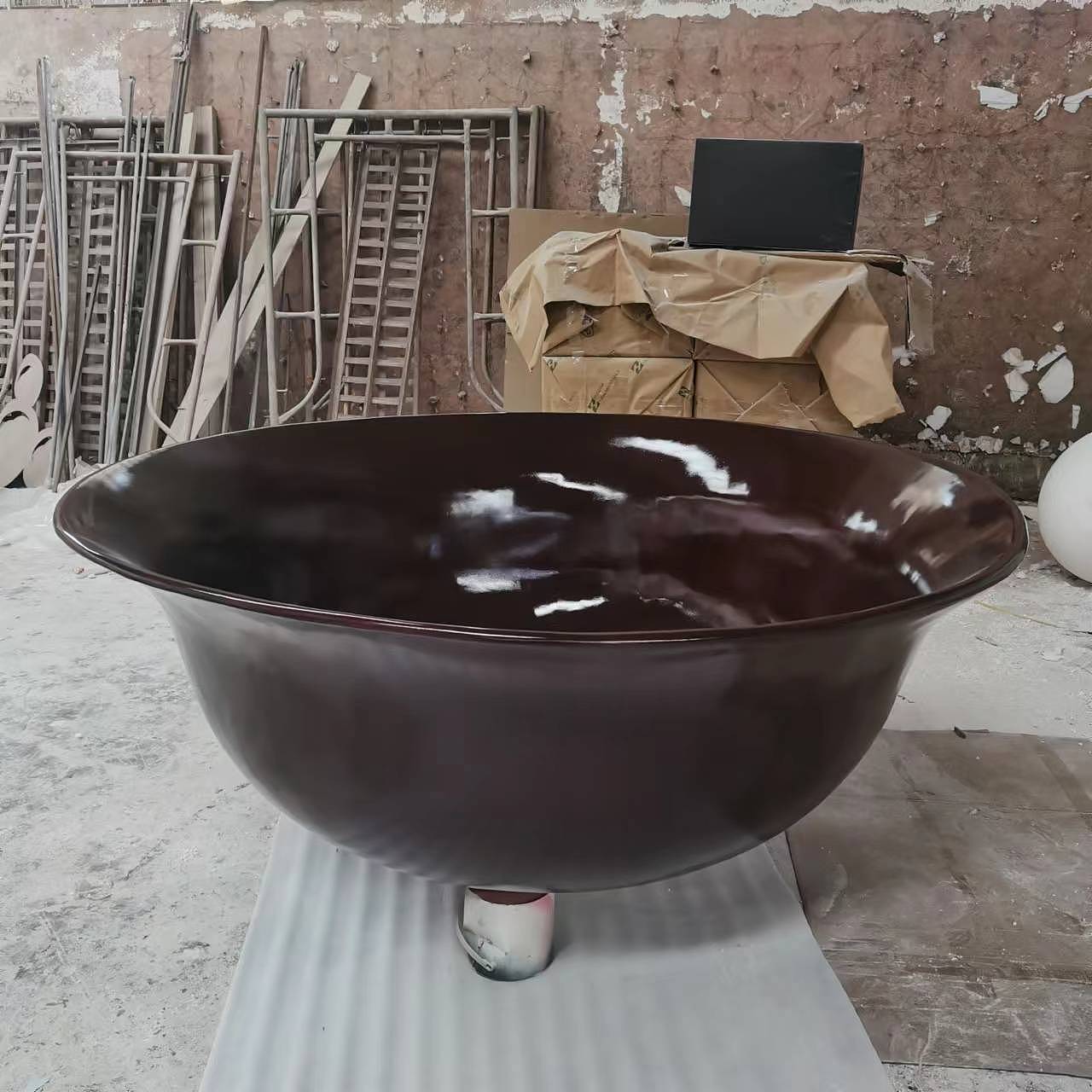 茶园种植产业园玻璃钢大型紫砂壶茶杯茶壶雕塑定制厂家