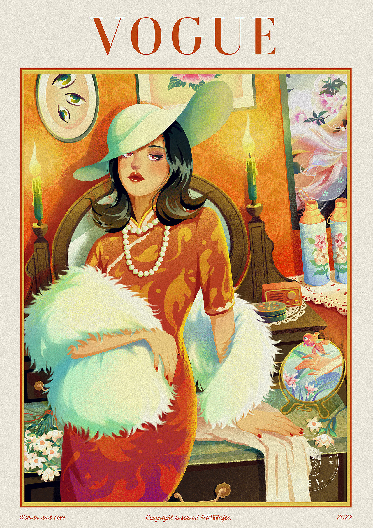 VOGUE女郎（图ZMzAzNDg2NTMy） - 创作习作 - 站酷设计师初芾原创素材 - 站酷ZCOOL